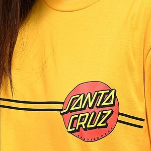 Gold Women’s Santa Cruz Tee🛹